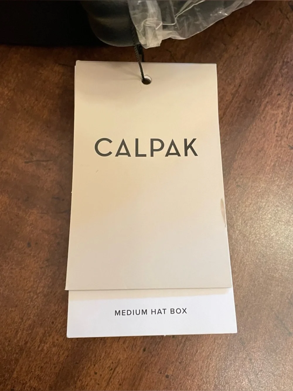 NWT CALPAK Medium Travel Hat Box with Strap - Black Crocodile - Picture 2 of 7